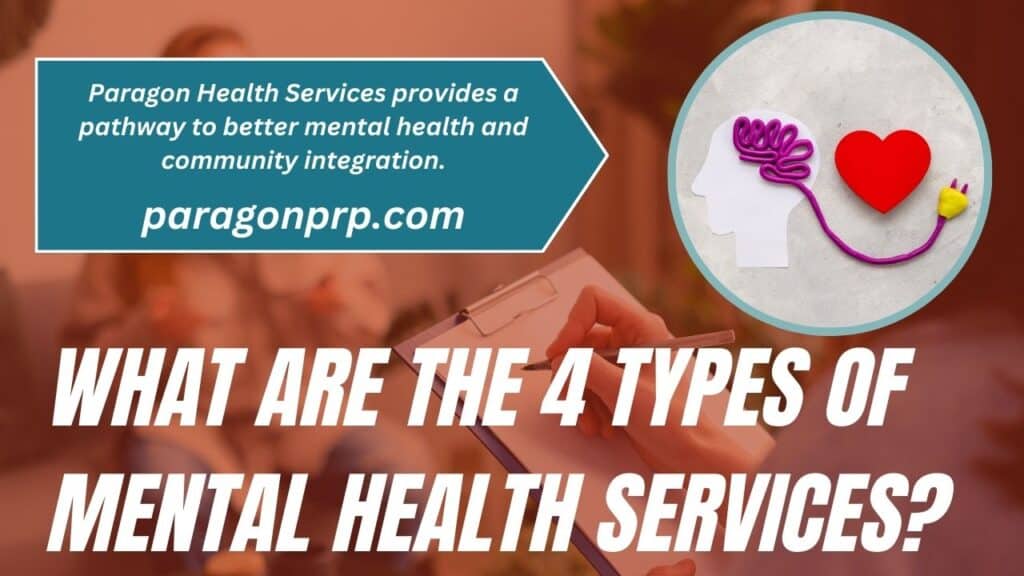 What are the four types of mental health services? baltimore maryland paragon prp